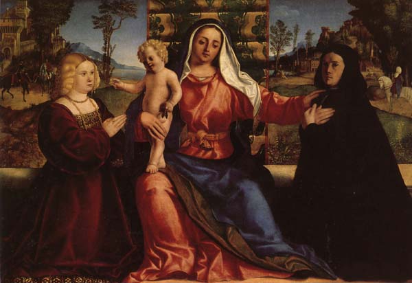 Madonna and Child with Commissioners